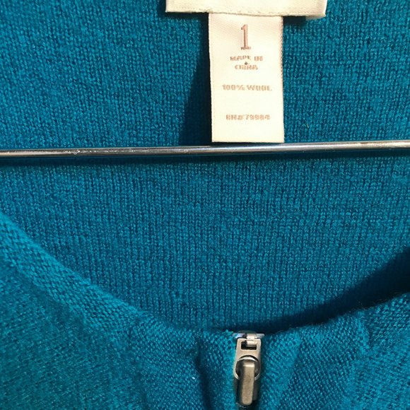 Chico's wool zipper sweater - size 1 (medium) - Picture 2 of 3